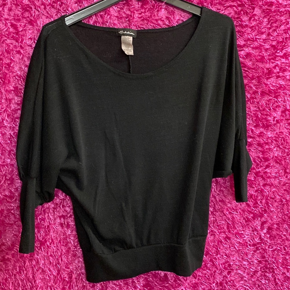 Dolman sleeve black small